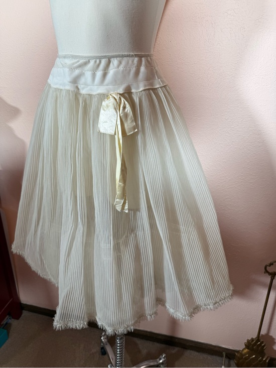 Vintage Other - Vintage 1940’s full multilayered micro pleated midi crinoline skirt slip small